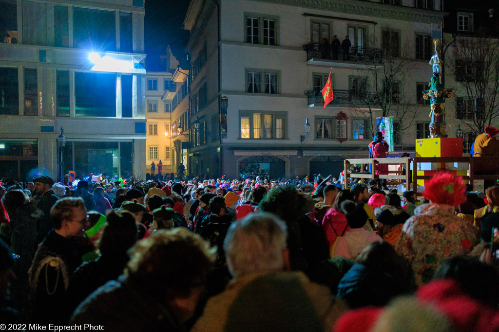 Kapellplatz; Luzerner Fasnacht 2022; SchmuDo; Tagwache