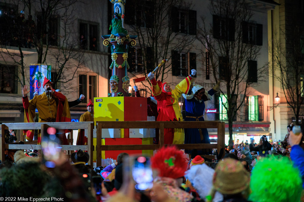 Kapellplatz; Luzerner Fasnacht 2022; SchmuDo; Tagwache