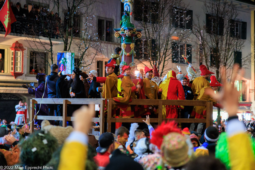 Kapellplatz; Luzerner Fasnacht 2022; SchmuDo; Tagwache