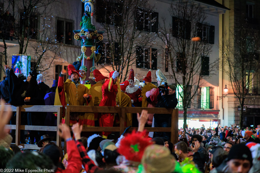 Kapellplatz; Luzerner Fasnacht 2022; SchmuDo; Tagwache